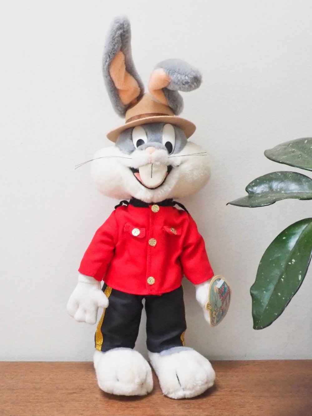 Vtg Bugs Bunny RCMP Doll - Vintage Warner Bros Plush Mountie - 1989 Bugs Bunny
